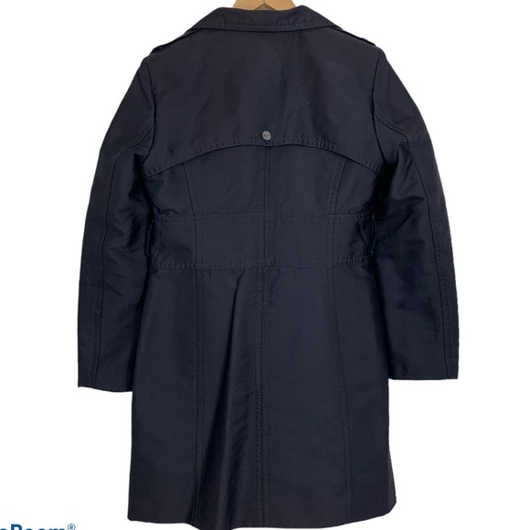 Kenneth Cole NY Navy Blue Zip/Button Lightweight 3/4 Length Ladies Sz M Coat - Picture 4 of 4